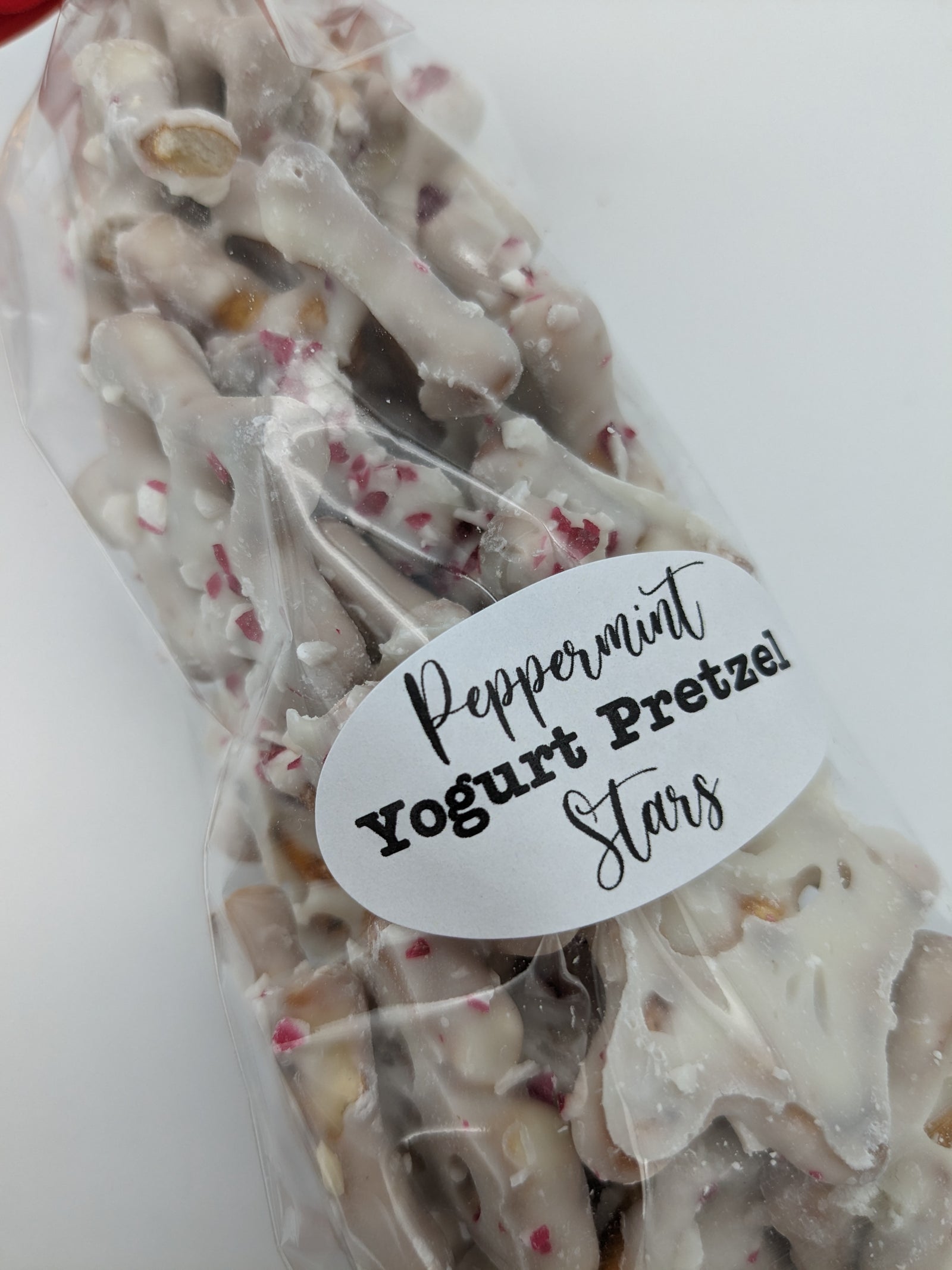 Peppermint Yogurt Pretzel Stars