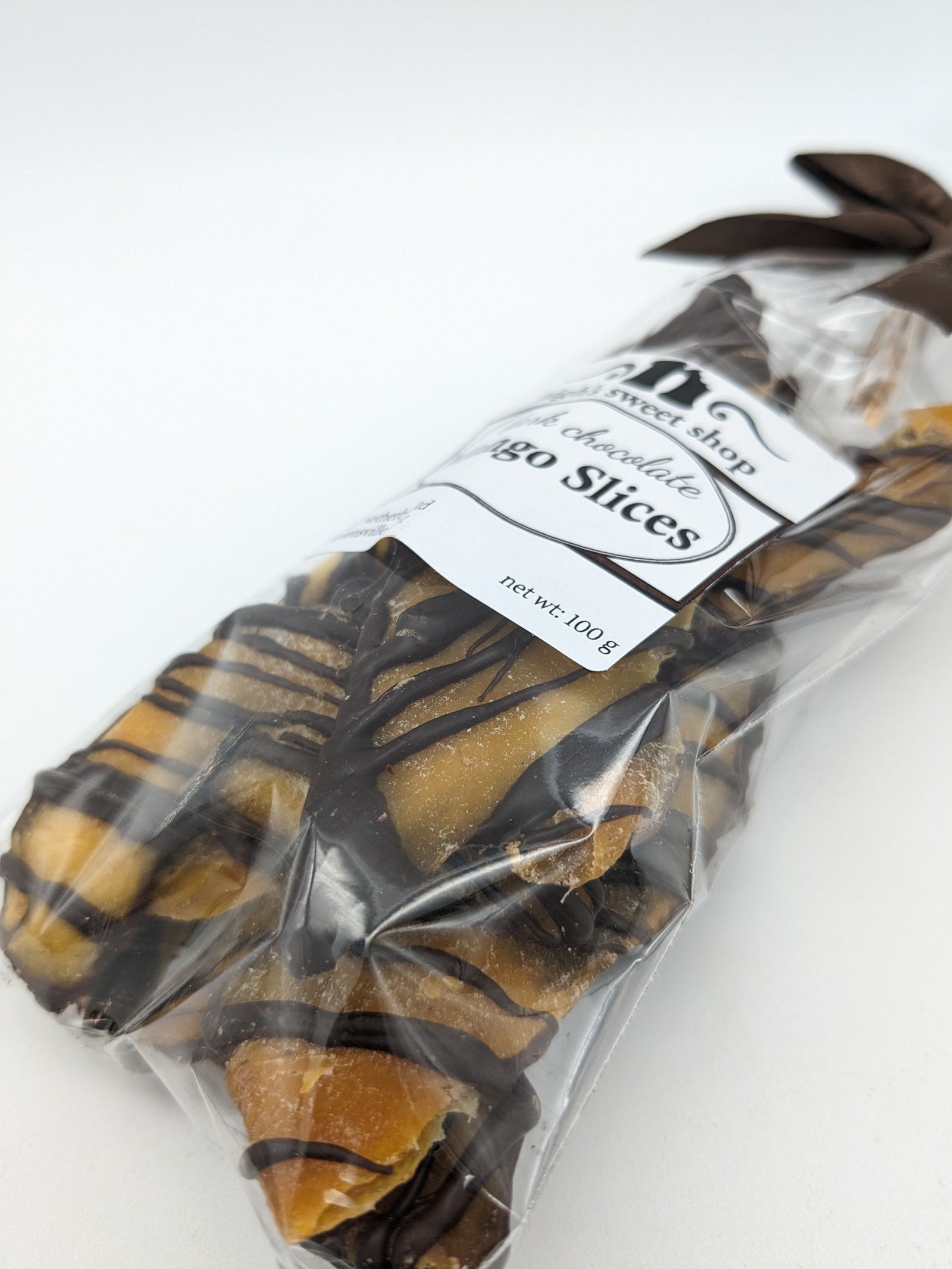 Mango Slices, Chocolate Dipped