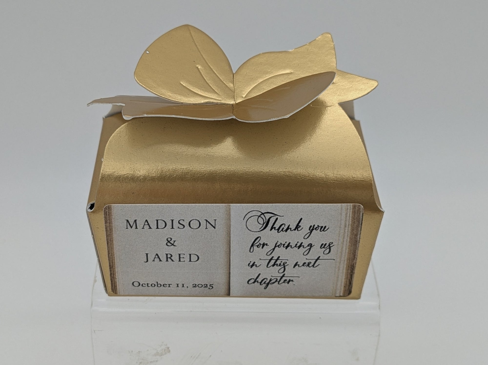 M.H. FALL LEAVES BOW BOX $3.99