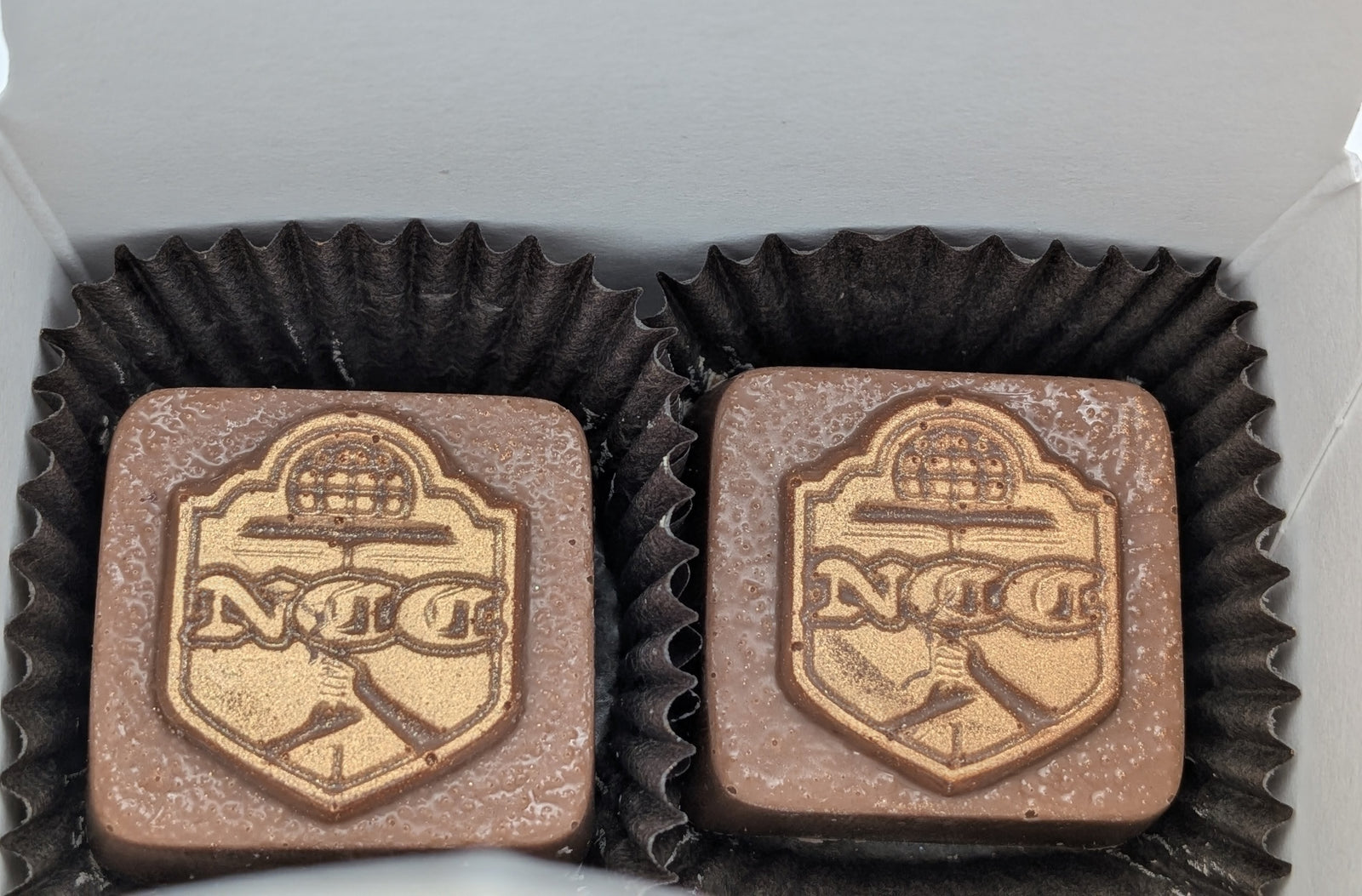 Custom NCC logo bow box