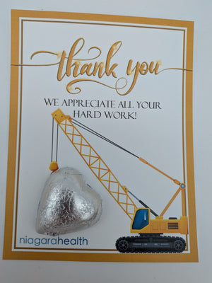 Custom Foil Heart Card $1.99