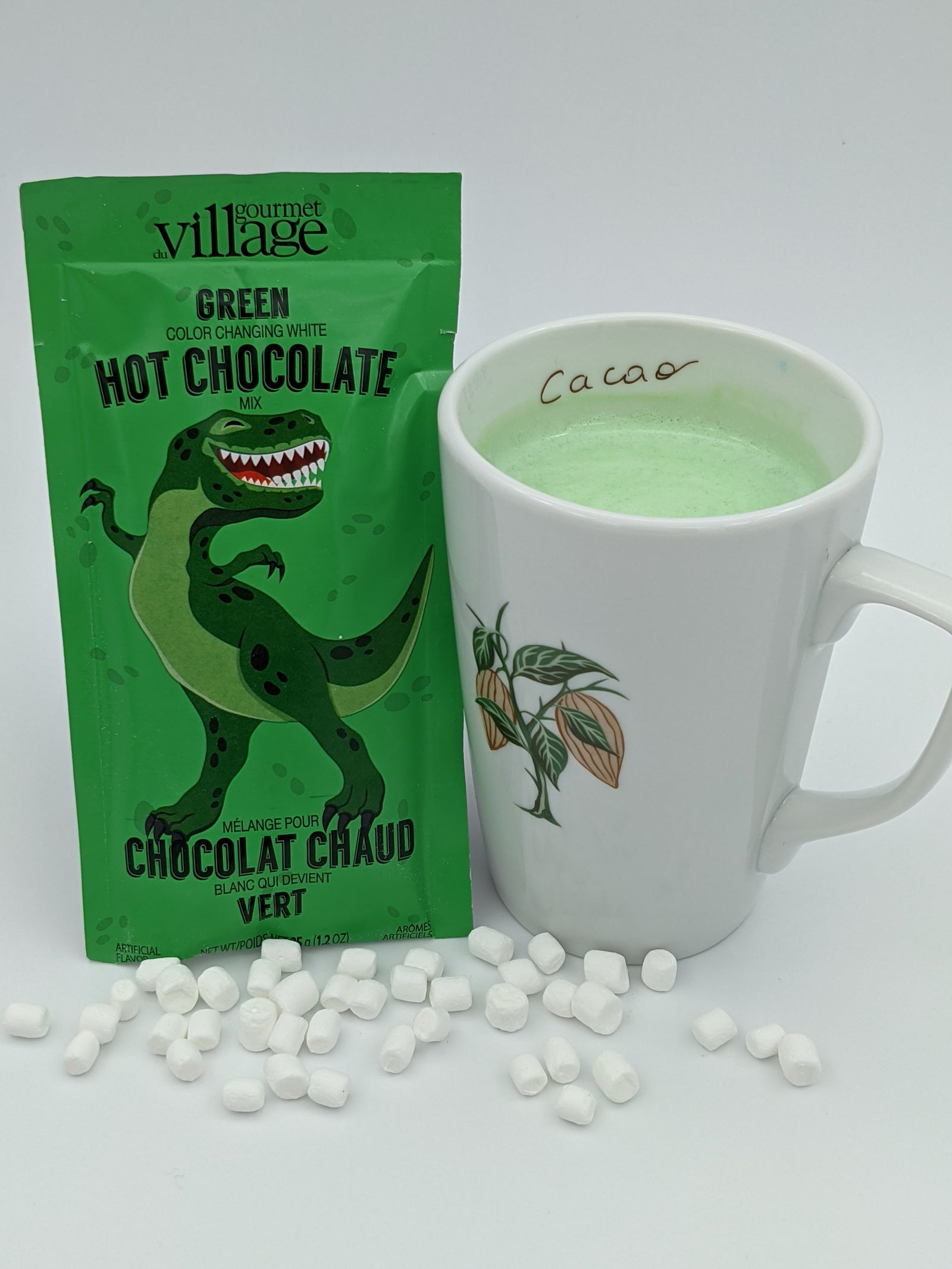 Green Dinosaur Hot Chocolate
