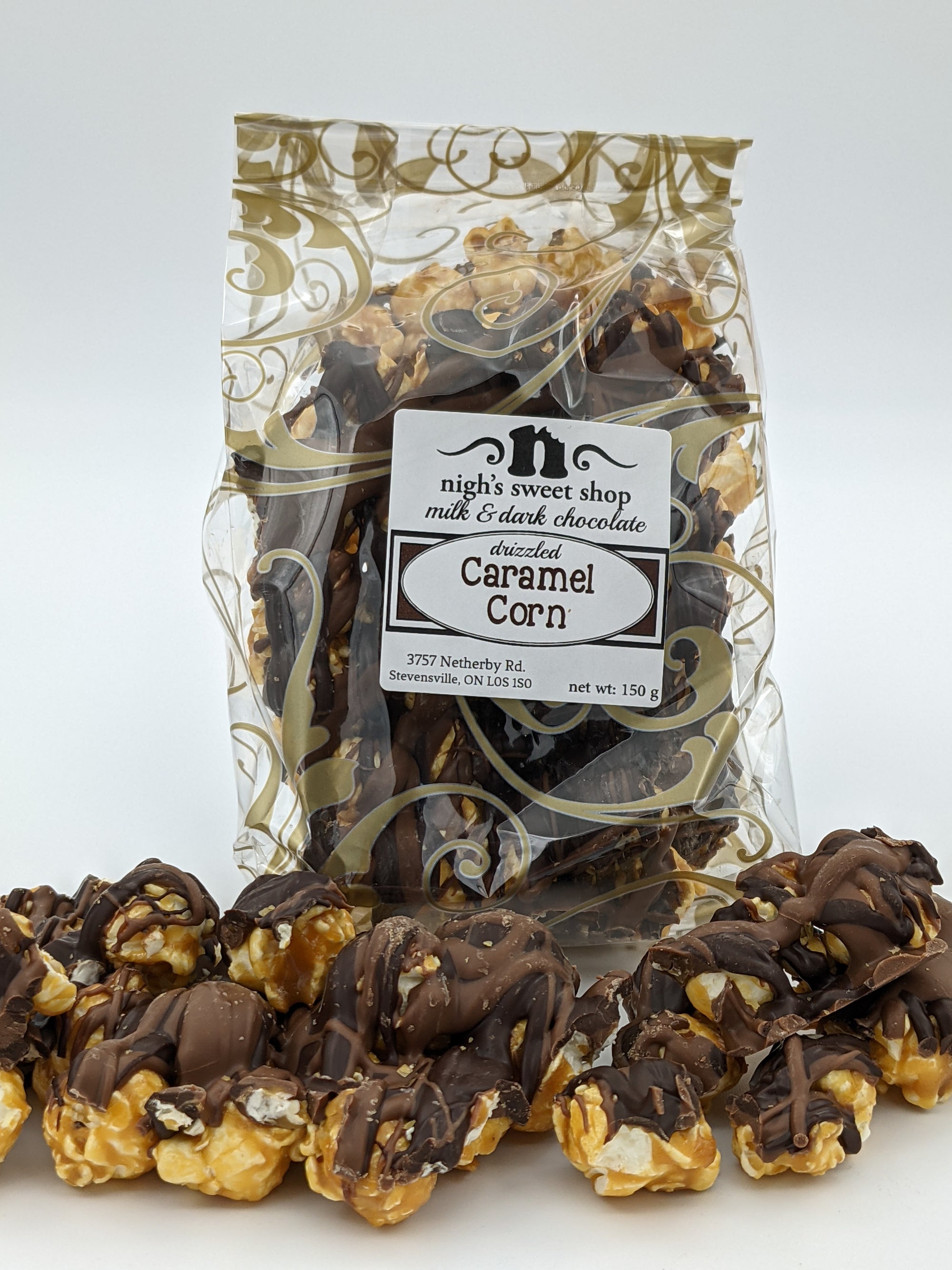 Sm. Chocolate Drizzled Caramel Corn